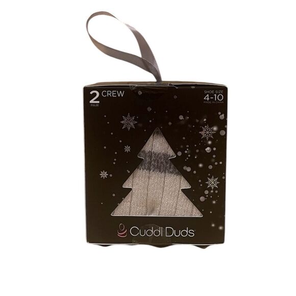 Cuddl Duds Cashmere Blend Crew Socks (Set of 2) - Picture 7 of 16